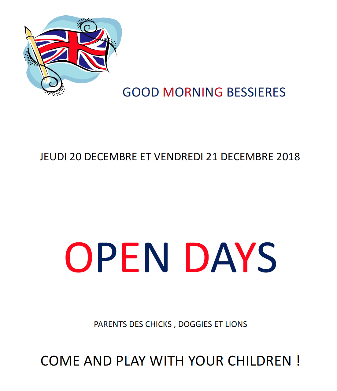 open days (portes ouvertes)